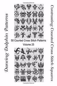 Contrasting Counted Cross Stitch Squares