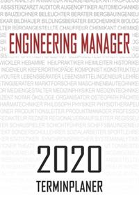Engineering Manager - 2020 Terminplaner