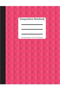 Composition Notebook - 200 Sheets/ 400 Pages 7.44 X 9.69 in - Wide Ruled