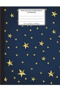 Wide Ruled Composition Notebook. 8.5