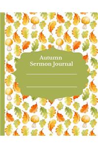 Autumn Sermon Journal