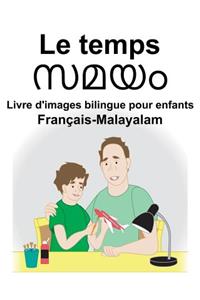 Français-Malayalam Le temps Livre d'images bilingue pour enfants