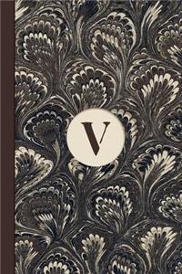 Monogram V Marble Notebook (Coffee Peacock Edition)