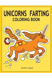 Unicorns Farting Coloring Book