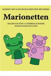 Malbuch für 4-5 jährige Kinder (Marionetten)