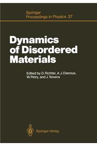 Dynamics of Disordered Materials