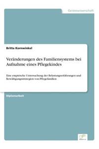 Veränderungen des Familiensystems bei Aufnahme eines Pflegekindes