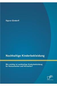 Nachhaltige Kinderbekleidung