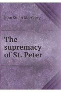 The supremacy of St. Peter