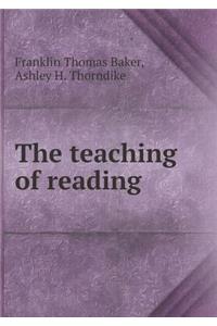 The teaching of reading