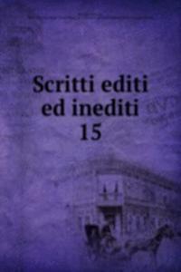 Scritti editi ed inediti