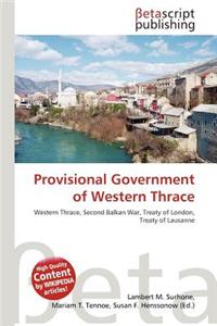 Provisional Government of Western Thrace