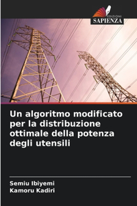 Un algoritmo modificato per la distribuzione ottimale della potenza degli utensili
