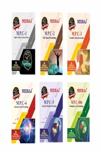 NEERAJ PUBLICATION IGNOU MA Psychology 1st Year Set Of 6 Combo Books (MPC-1,MPC-2,MPC-3,MPC-4,MPC-5,MPC-6 )in ENGLISH Medium [Flexi bound]