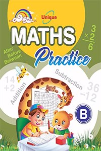 Unique Maths Practice Level B (L.K.G.)