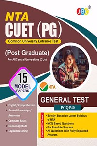 JBC NTA CUET PG General Test 2022, 15 Model Papers Based On Latest CUET PG Exam Pattern