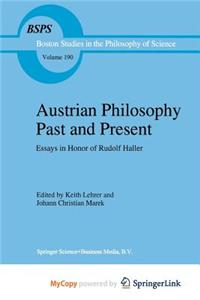 Austrian Philosophy Past and Present
