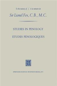 Studies in Penology / Études Pénologiques