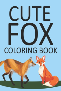 Cute Foxes Coloring Book