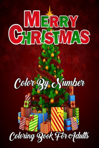 Merry Christmas Color By Number Coloring Book For Adults