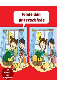 Finde den Unterschiede Für Kinder von 3-9 Jahren