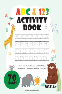 ABC and123 activity book