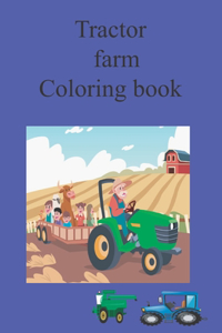 Tractor farm Coloring book