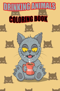 Drinking Animals Coloring Book