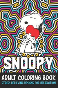 Snoopy Adult Coloring Book Stress Relieving Designs For Relaxation