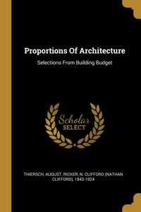 Proportions Of Architecture