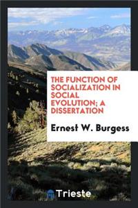 The Function of Socialization in Social Evolution