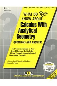 Calculus with Analytical Geometry