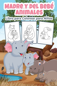 Madre y del Bebé Libro para Colorear para Niños