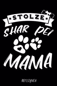 Stolze Shar Pei Mama Notizbuch