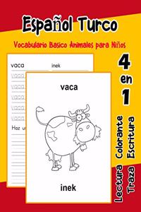 Español Turco Vocabulario Basico Animales para Niños
