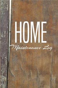 Home Maintenance Log