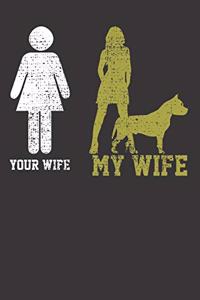 Amstaff Dog Pet Wife Notebook Journal