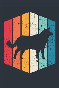 Vintage Wolf Notebook - Gift for Wolf Lovers - Retro Wolf Journal - Wolf Diary for Boys and Girls