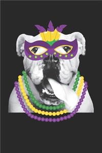 Bulldog Journal - Bulldog Notebook - Mardi Gras Gift for Bulldog Lovers