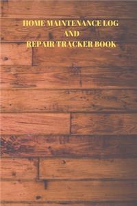 Home Maintenance Log and Repair Tracker Book