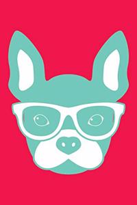 French Bulldog Dot Grid Journal