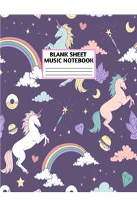 Blank Sheet Music Notebook