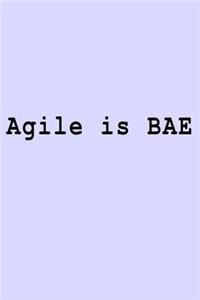 Agile is BAE: Blank Lined Journal