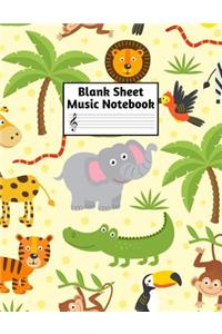 Blank Sheet Music Notebook