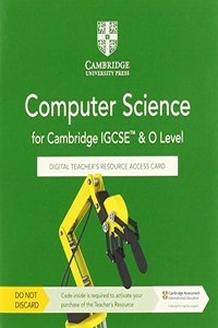 Cambridge Igcse(tm) and O Level Computer Science Digital Teacher's Resource Access Card