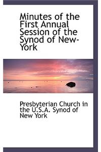 Minutes of the First Annual Session of the Synod of New-York