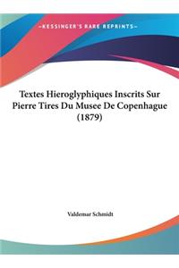Textes Hieroglyphiques Inscrits Sur Pierre Tires Du Musee de Copenhague (1879)