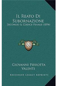 Il Reato Di Subornazione