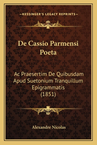 De Cassio Parmensi Poeta