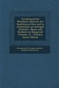 Forstbotanisches Merkbuch